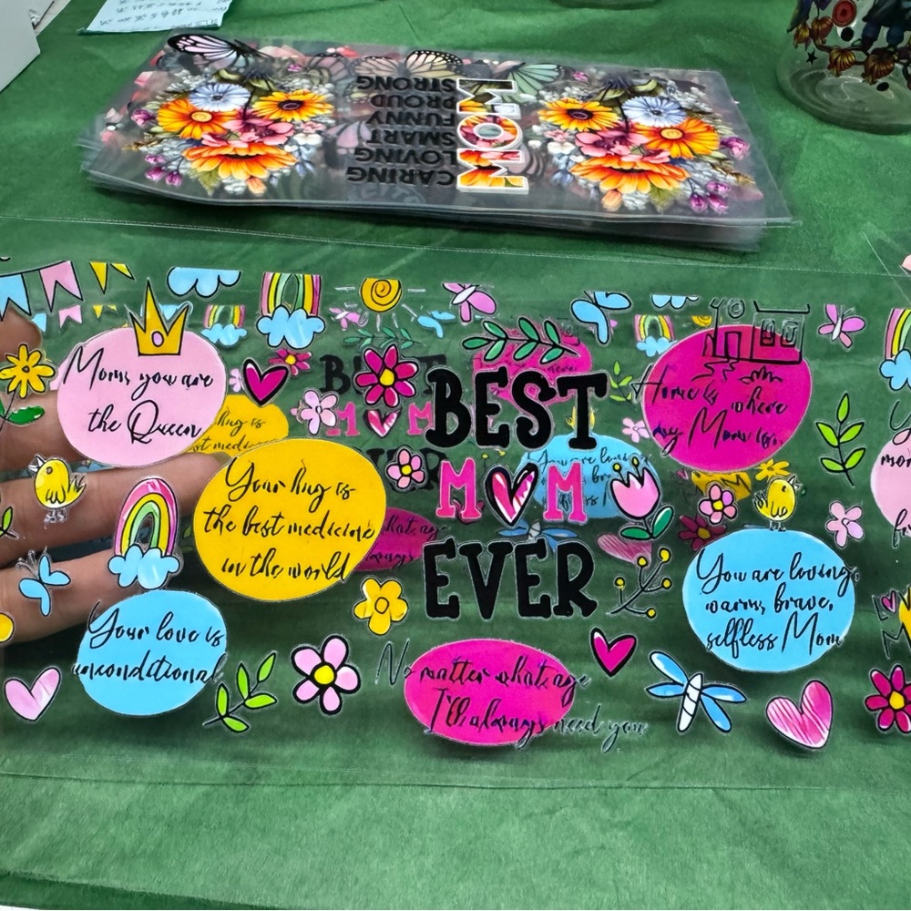 Mom/ Mother’s Day UV DTF cup wrap
